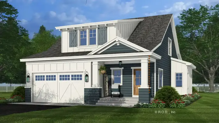 Craftsman house plans 38-674 - front exterior, 2,225 sq ft, 4 bed, 4 bath house plans | Monster House Plans
