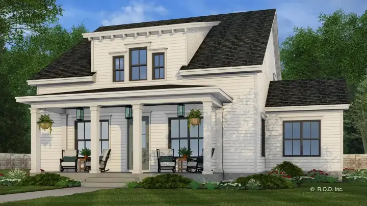 Bungalow house plans 38-678 - front exterior, 2,788 sq ft, 4 bed, 3 bath house plans | Monster House Plans