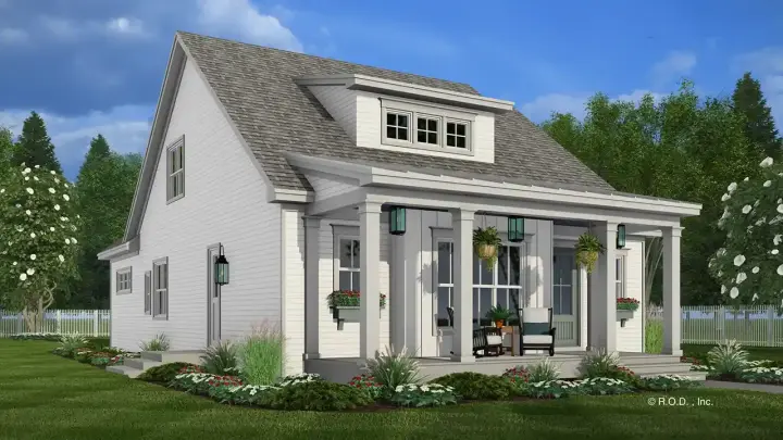Modern Farmhouse house plans 38-680 - front exterior, 2,530 sq ft, 3 bed, 3 bath house plans | Monster House Plans