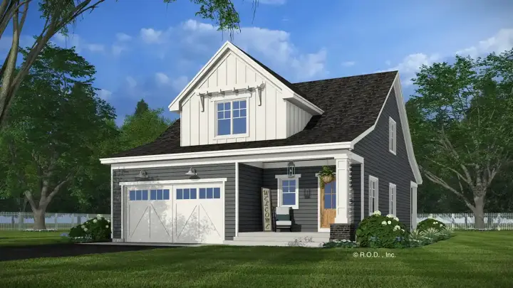 Craftsman house plans 38-686 - front exterior, 1,995 sq ft, 3 bed, 3 bath house plans | Monster House Plans