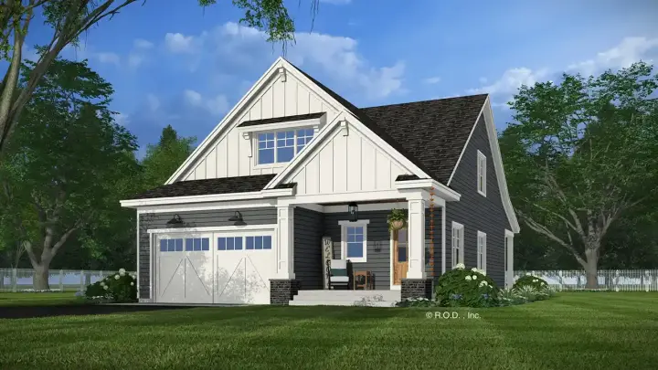 Craftsman house plans 38-688 - front exterior, 1,995 sq ft, 3 bed, 3 bath house plans | Monster House Plans