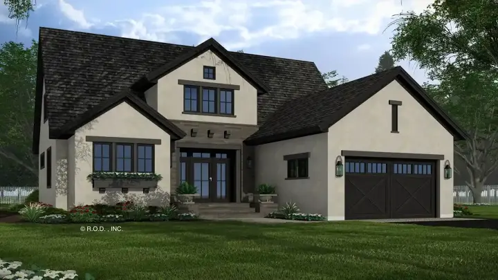 Traditional house plans 38-689 - front exterior, 2,588 sq ft, 4 bed, 3 bath house plans | Monster House Plans