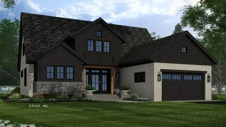 Traditional house plans 38-690 - front exterior, 2,451 sq ft, 3 bed, 3 bath house plans | Monster House Plans