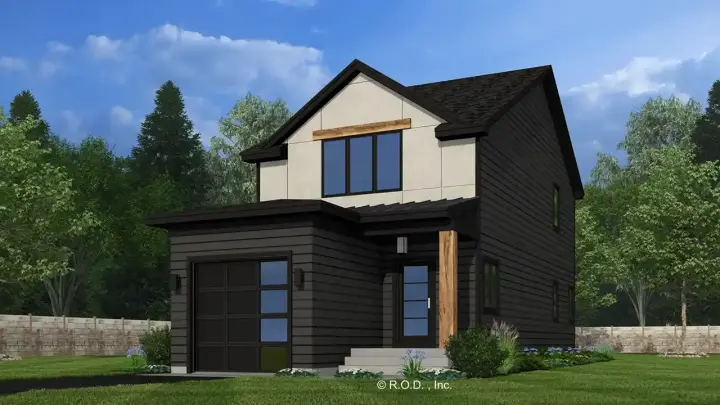 Modern house plans 38-704 - front exterior, 3,004 sq ft, 2 bed, 2 bath house plans | Monster House Plans