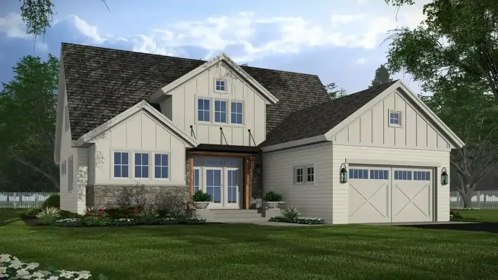 Traditional house plans 38-709 - front exterior, 2,588 sq ft, 4 bed, 3 bath house plans | Monster House Plans