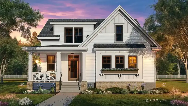 Craftsman house plans 38-711 - front exterior, 2,230 sq ft, 3 bed, 3 bath house plans | Monster House Plans