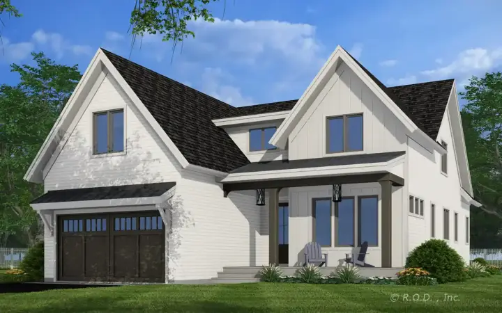 Country house plans 38-723 - front exterior, 2,385 sq ft, 3 bed, 3 bath house plans | Monster House Plans