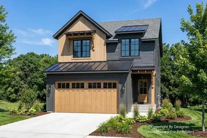 Modern Farmhouse house plans 38-755 - front exterior, 1,877 sq ft, 3 bed, 2 bath house plans | Monster House Plans