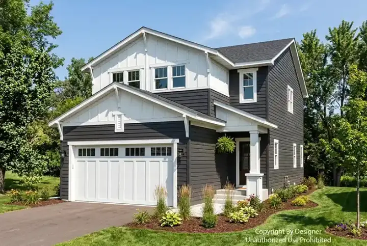 Modern Farmhouse house plans 38-760 - front exterior, 1,900 sq ft, 3 bed, 2 bath house plans | Monster House Plans