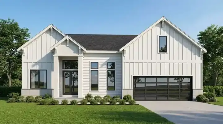 Mountain Rustic house plans 39-104 - front exterior, 2,465 sq ft, 3 bed, 2 bath house plans | Monster House Plans