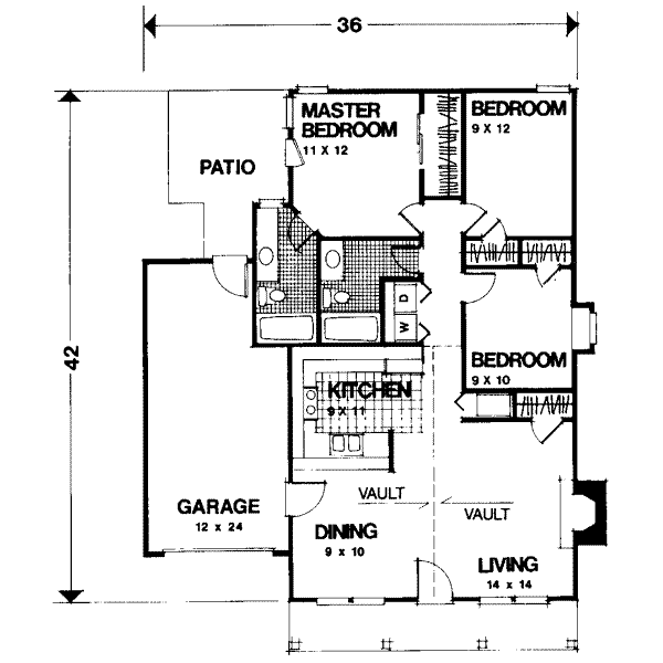 Main Floor Plan: 4-104