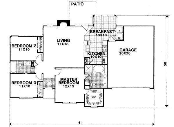 Main Floor Plan: 4-110