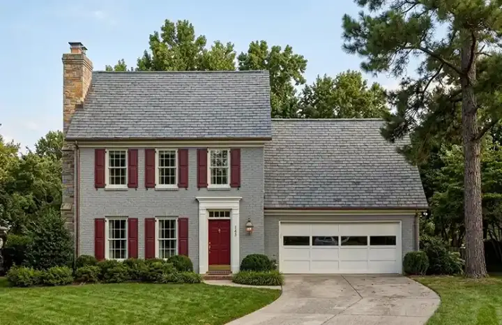 Early American house plans 4-114 - front exterior, 1,349 sq ft, 4 bed, 2 bath house plans | Monster House Plans