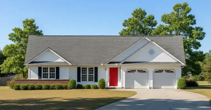 Traditional house plans 4-123 - front exterior, 1,500 sq ft, 3 bed, 2 bath house plans | Monster House Plans