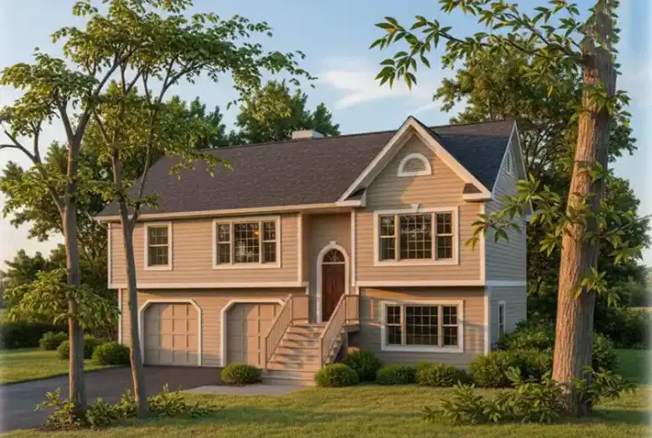 Traditional house plans 4-124 - front exterior, 1,579 sq ft, 3 bed, 2 bath house plans | Monster House Plans