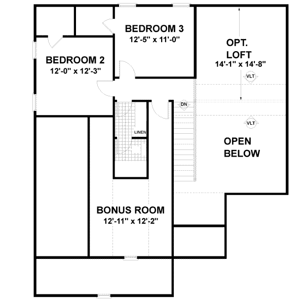 Upper/Second Floor Plan: 4-130