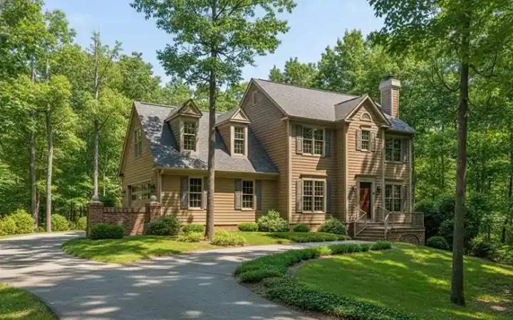 New England Colonial house plans 4-134 - front exterior, 1,653 sq ft, 3 bed, 2 bath house plans | Monster House Plans