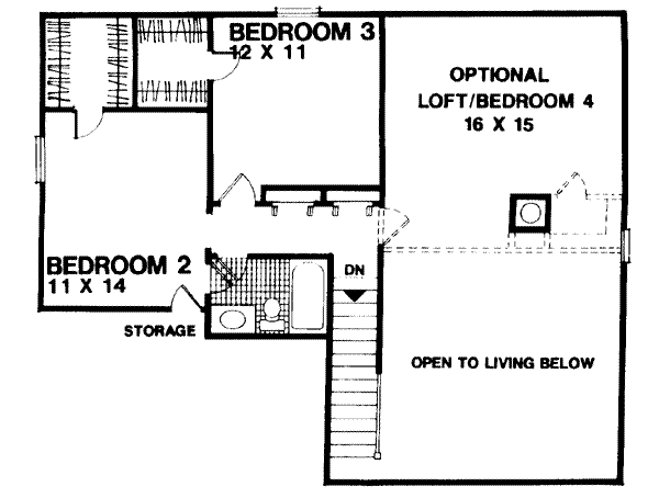 Upper/Second Floor Plan: 4-136