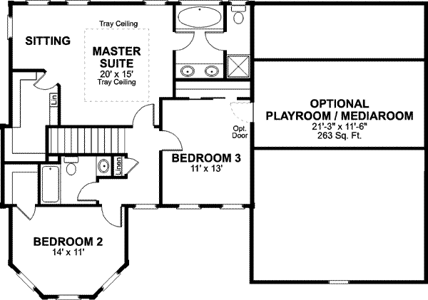 Upper/Second Floor Plan: 4-150