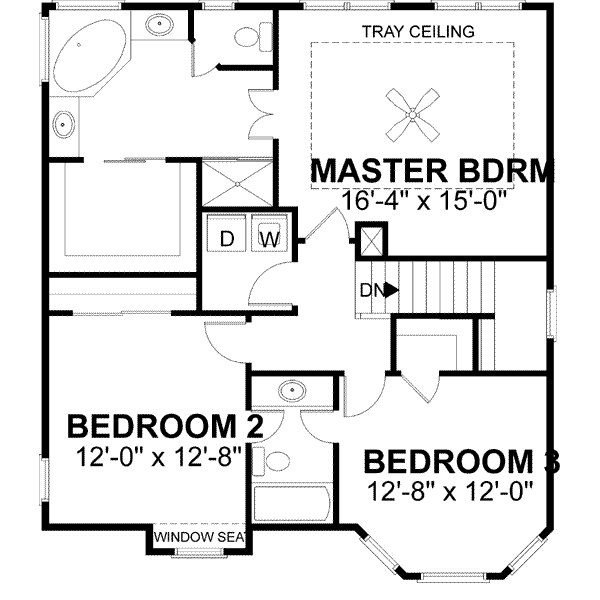 Upper/Second Floor Plan: 4-155