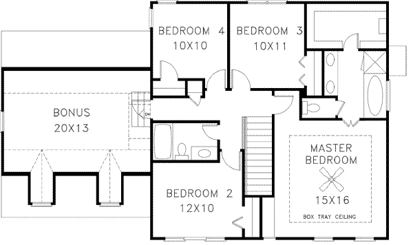 Upper/Second Floor Plan: 4-160