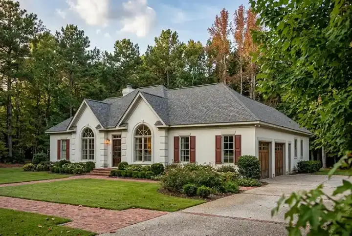 Mediterranean house plans 4-162 - front exterior, 2,006 sq ft, 3 bed, 2 bath house plans | Monster House Plans