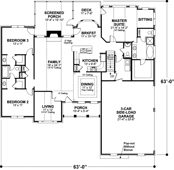 Main Floor Plan: 4-165