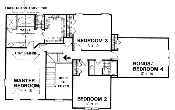 Upper/Second Floor Plan: 4-175