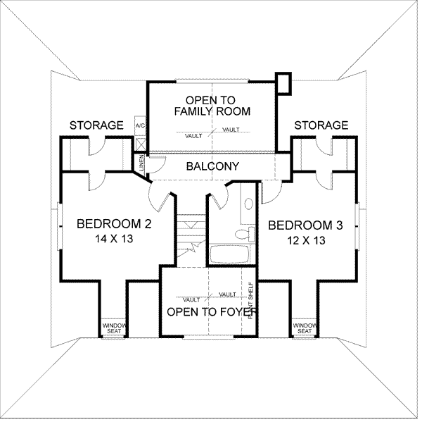 Upper/Second Floor Plan: 4-180