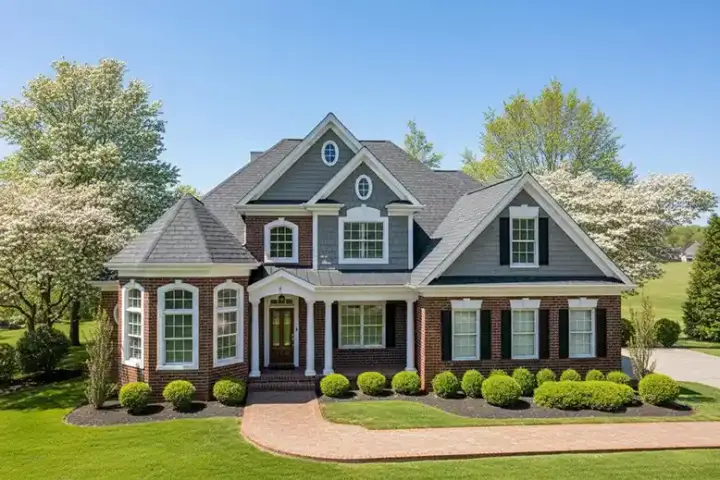 Traditional house plans 4-181 - front exterior, 2,253 sq ft, 4 bed, 2 bath house plans | Monster House Plans