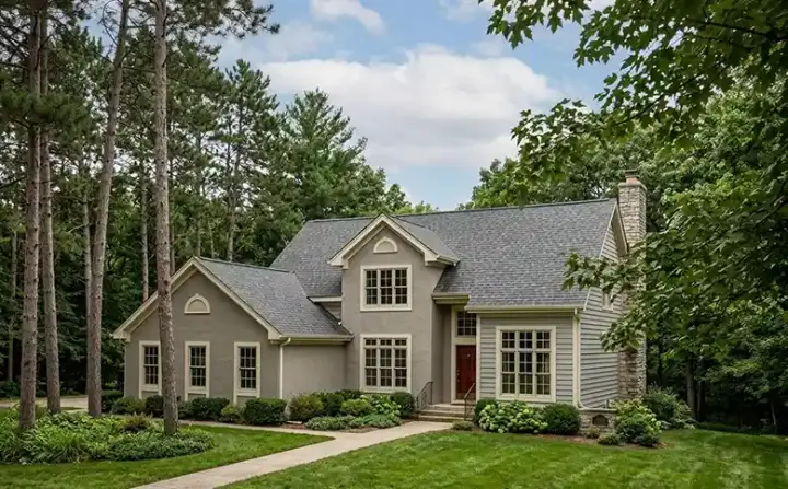 Traditional house plans 4-187 - front exterior, 2,292 sq ft, 4 bed, 2 bath house plans | Monster House Plans