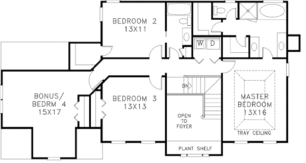 Upper/Second Floor Plan: 4-190