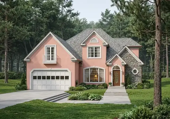 Traditional house plans 4-199 - front exterior, 2,479 sq ft, 3 bed, 2 bath house plans | Monster House Plans