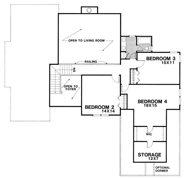 Upper/Second Floor Plan: 4-203