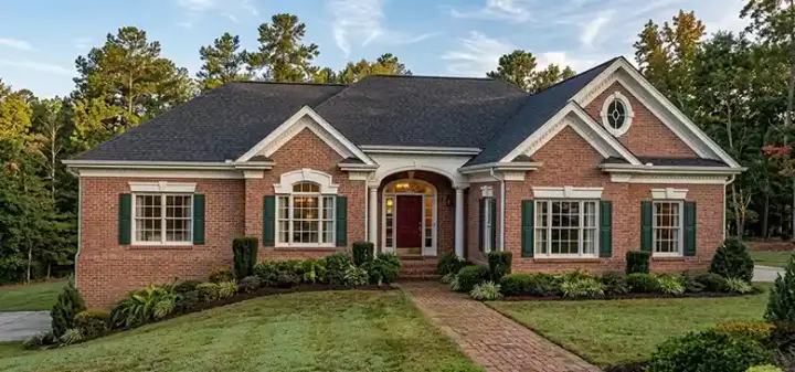 Traditional house plans 4-205 - front exterior, 2,564 sq ft, 3 bed, 2 bath house plans | Monster House Plans