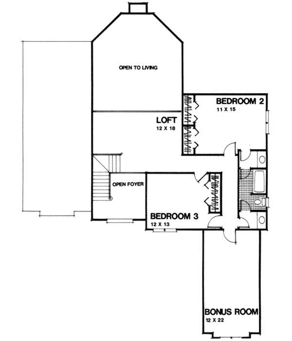 Upper/Second Floor Plan: 4-215