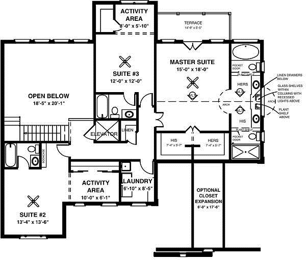 Upper/Second Floor Plan: 4-216