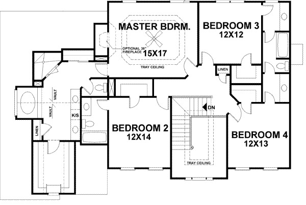 Upper/Second Floor Plan: 4-218