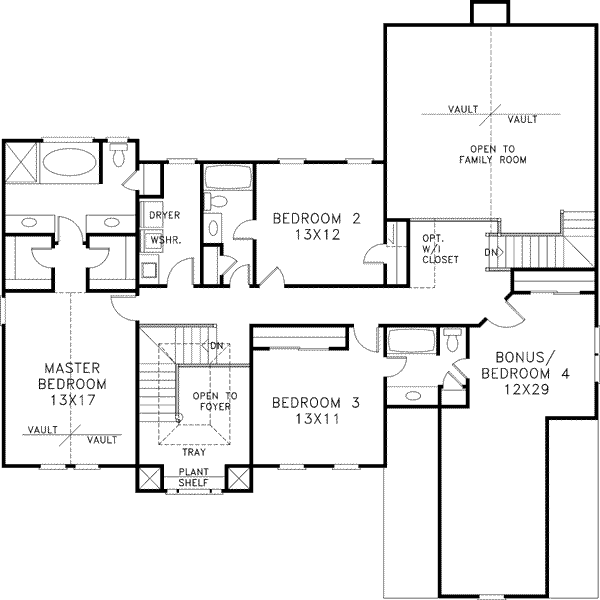 Upper/Second Floor Plan: 4-222