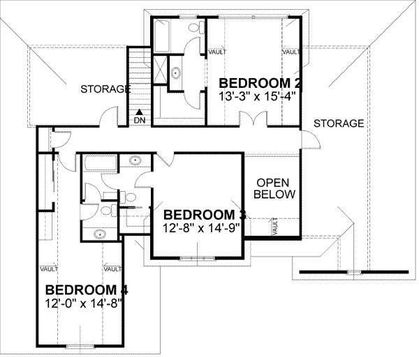 Upper/Second Floor Plan: 4-224