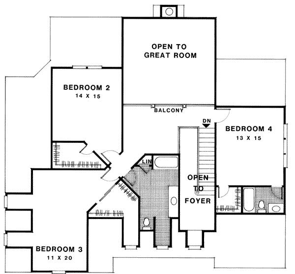 Upper/Second Floor Plan: 4-225