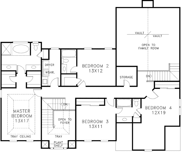 Upper/Second Floor Plan: 4-230
