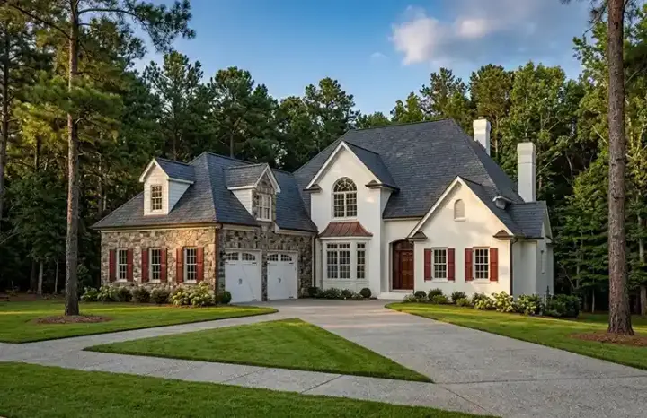 Traditional house plans 4-231 - front exterior, 3,264 sq ft, 4 bed, 3 bath house plans | Monster House Plans