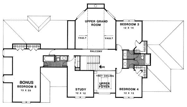 Upper/Second Floor Plan: 4-232