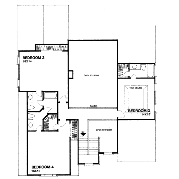 Upper/Second Floor Plan: 4-233