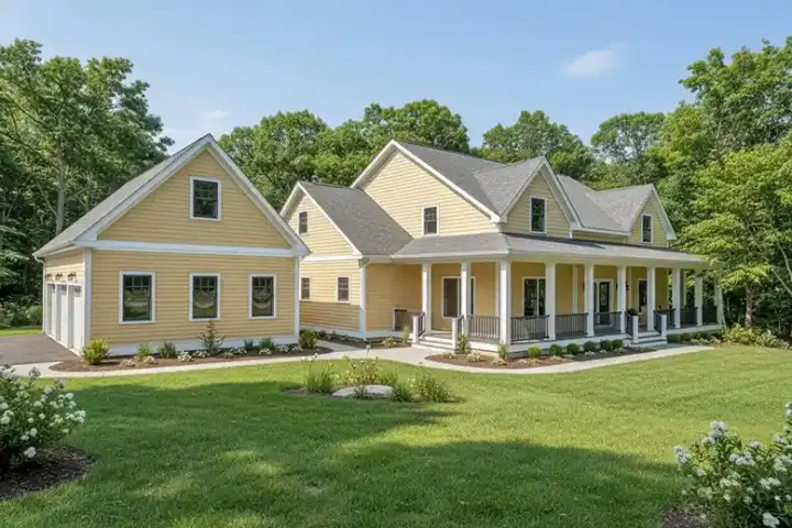 Country house plans 4-237 - front exterior, 3,493 sq ft, 4 bed, 3 bath house plans | Monster House Plans
