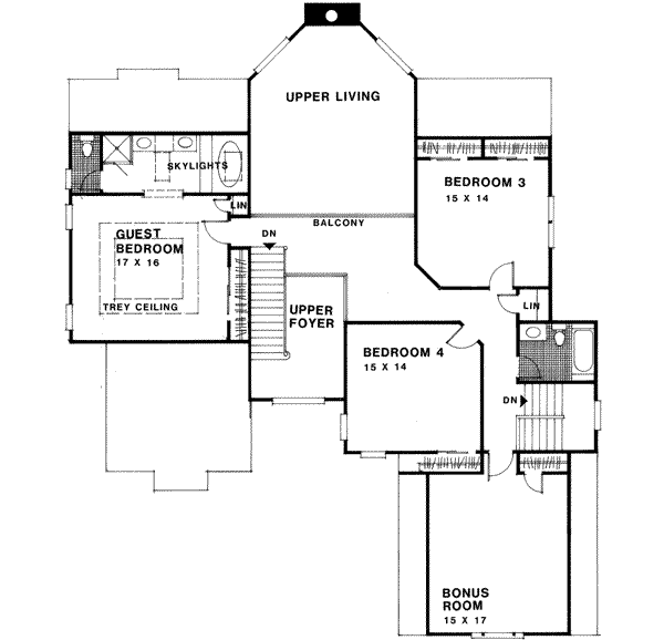 Upper/Second Floor Plan: 4-240