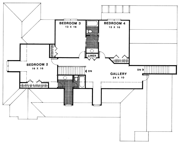 Upper/Second Floor Plan: 4-243