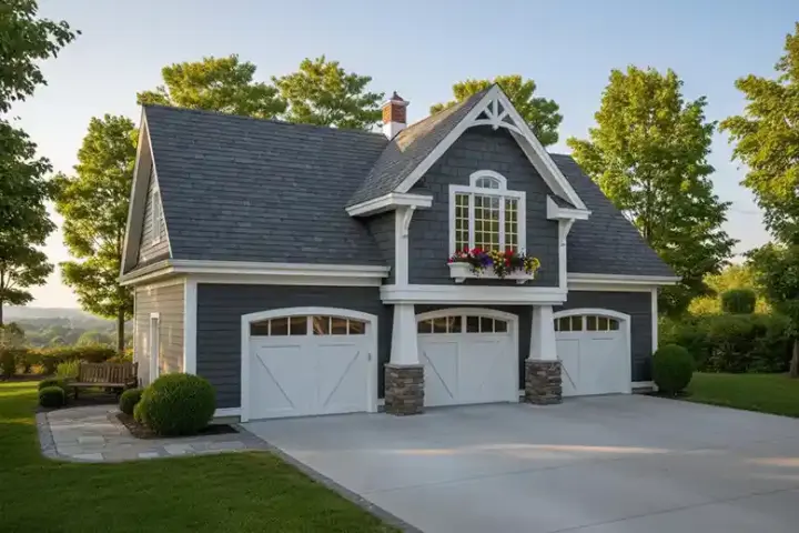 Cottage house plans 4-250 - front exterior, 838 sq ft, 1 bed, 1 bath house plans | Monster House Plans