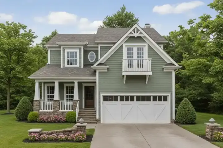 Bungalow house plans 4-257 - front exterior, 2,058 sq ft, 3 bed, 2 bath house plans | Monster House Plans
